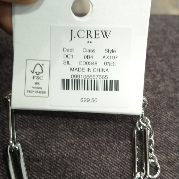 J. Crew Paper-Clip Link Bracelet - Picture 2 of 8